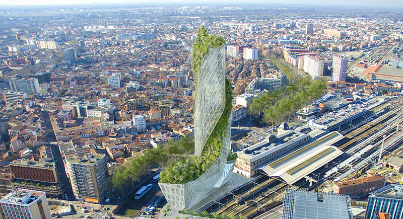 la tour d'Occitanie de Toulouse sera terminée en 2022